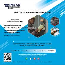 IMSAS annonce le lancement des formations en BTS Informatique de Gestion et Industries Agroalimentaires