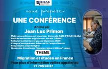 Conférence sur l'immigration et l'émigration en France 