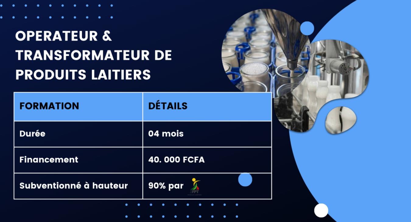 OPERATEUR & TRANSFORMATEUR DE PRODUITS LAITIERS