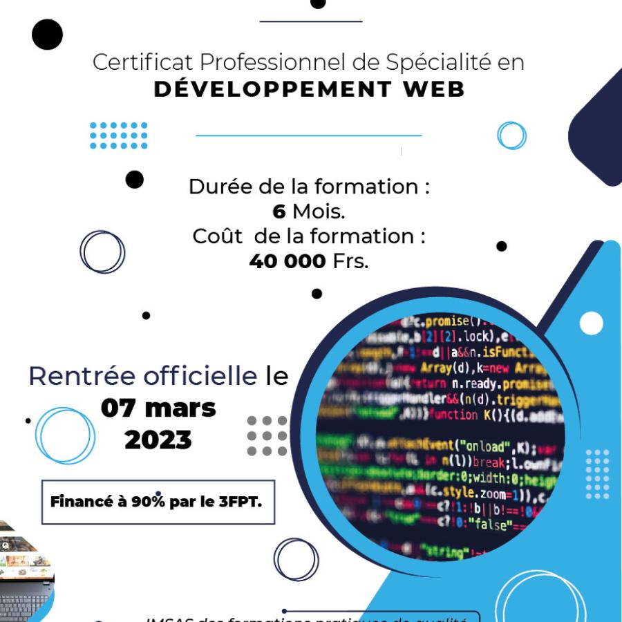 FORMATION EN DEVELOPPEMENT WEB 