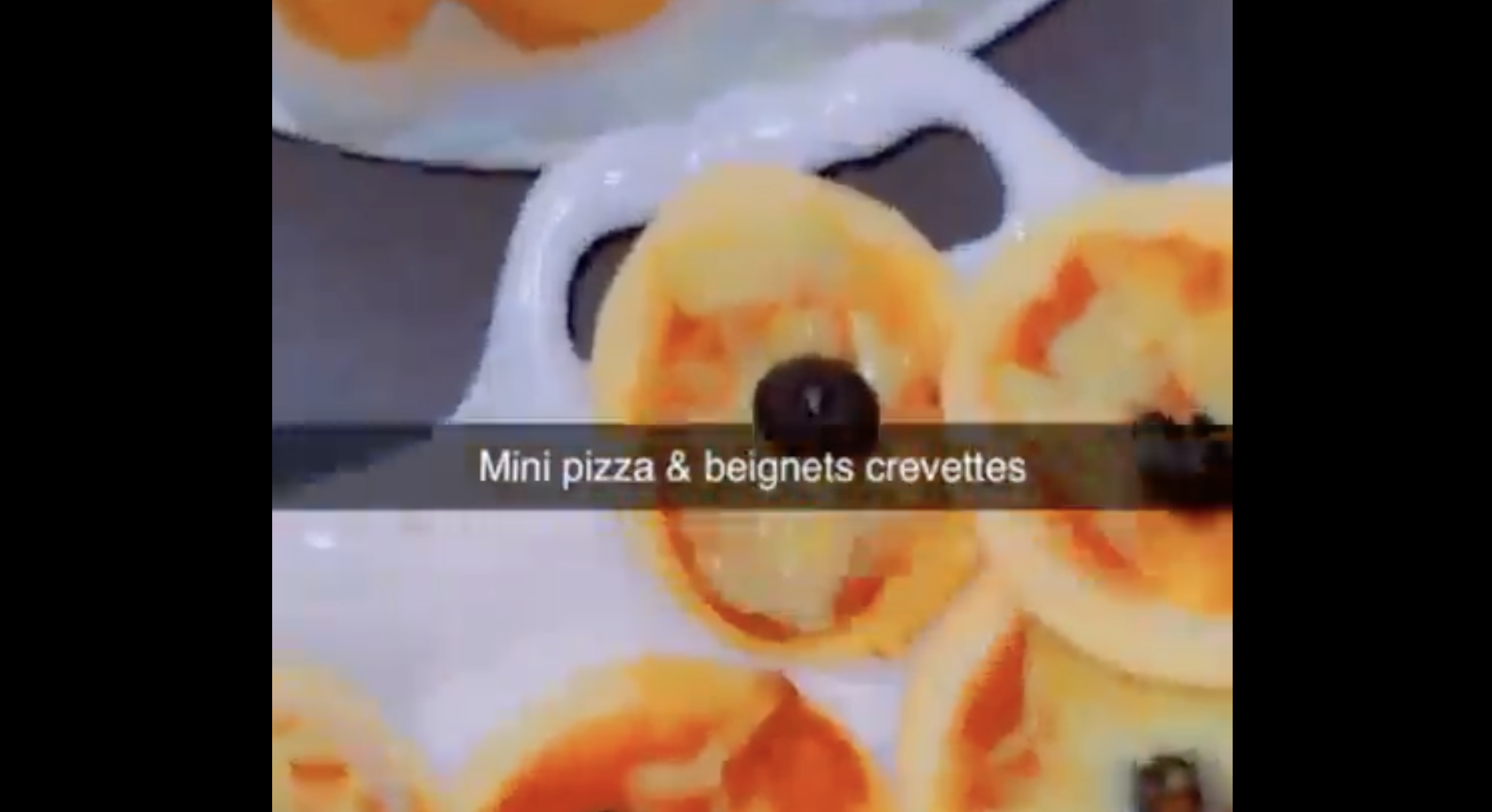 Mini pizza & beignets crevette